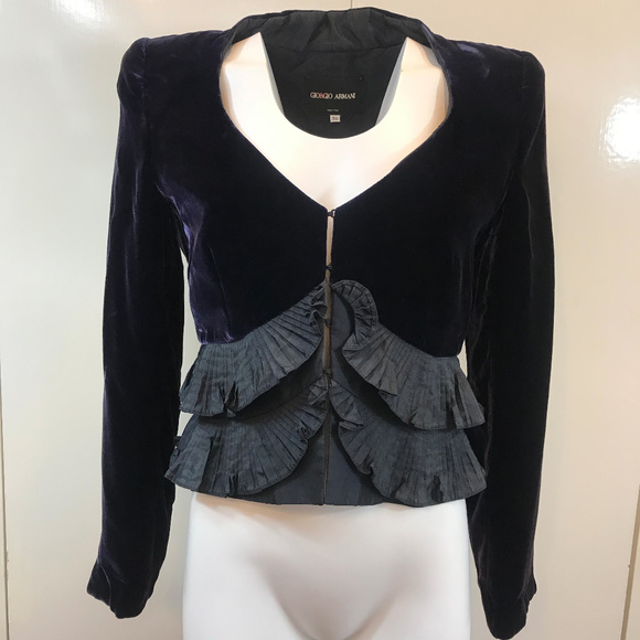 Auc Giorgio Armani Velvet Evening Jacket 2009